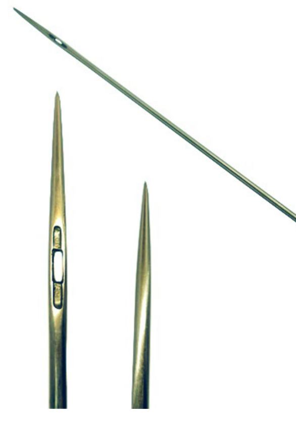 10 Straight Double Round Point Needle - Royal Upholstery